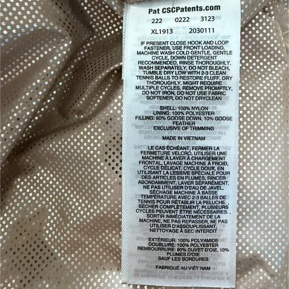 Madhhappy × Columbia Mauve Vapor Down Puffer Jacket 800 Fill M Convertible NWT - Picture 12 of 15